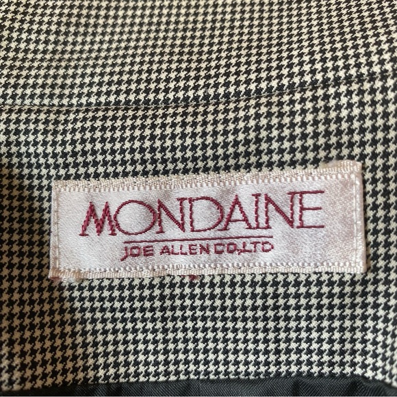 Vintage mini houndstooth fitted 2 button Jacket - Picture 4 of 7